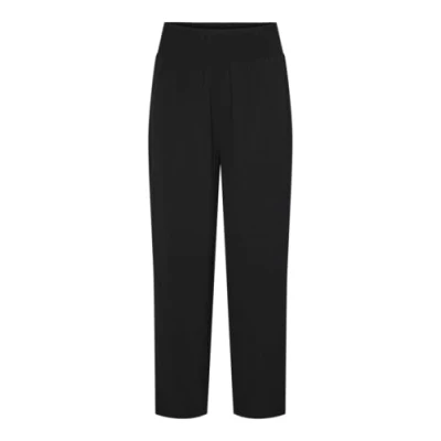 Image of Pieces Pcklore Cropped Pants Trousers, Women&#039;s, Size: XL, Black