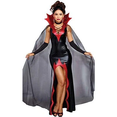 Image of Forever Young Deluxe Ladies Vampire Costume Adult Halloween Fancy Dress Party (UK 6)