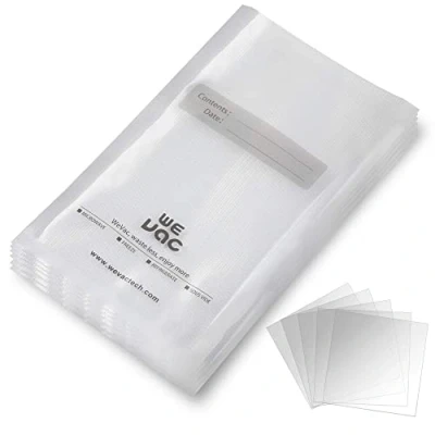 Image of Wevac Food Vacuum Sealer Bags 28x40cm 100 Count Pre Cut Bag for Saver, Seal a Meal, Weston. Commercial Grade, BPA Free, Heavy Duty, Great Vac Storage, Meal Prep and Sous Vide Cooking