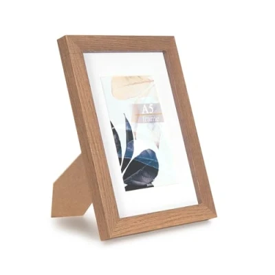 Image of Scholar Tree Brown A5/21X14.8cm Photo Frames, Wooden Picture Frames for Freestanding and Wall Mountable