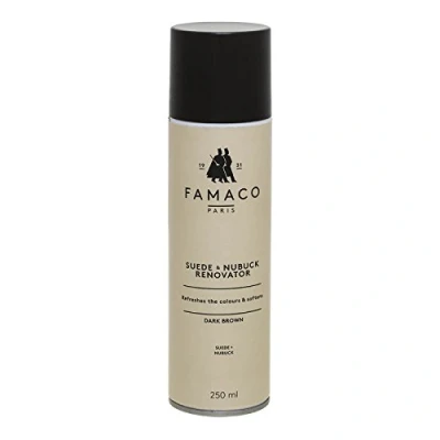Image of Famaco Dark Brown Suede Spray &amp; Nubuck Renovator 250ml