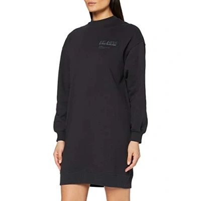 Image of Dr Denim Women&#039;s Lowe Sweatshirt Dres, Graphite NV Shadow Wordmark, XL