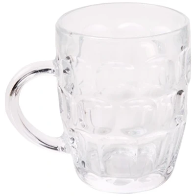 Image of bar@drinkstuff 48112299 Arcoroc Britannia Beer Mug Classic Pint Noppenkrug Glass Hag, 560mL Capacity, Pack of 4
