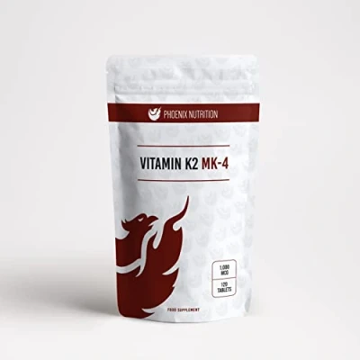 Image of Vitamin K2 (MK 4) 1000mcg x 120 Tablets Phoenix Nutrition
