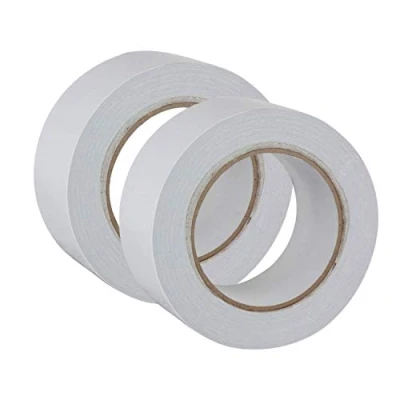 Image of GTSE Clear Double Sided Tape, 50mm (2) x 33m, Strong Wide Sticky Tape for Craft, Scrapbooking and Mounting Photos, 2 Rolls