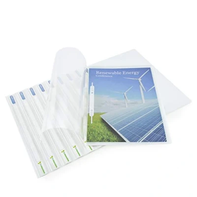 Image of Rapesco 1591 ECO Report File, A4, White, Pack of 10