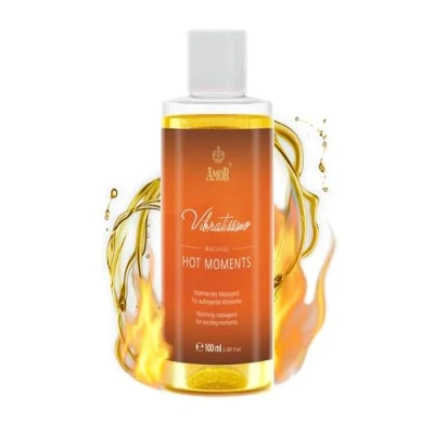 Image of Vibratissimo “Hot Moments Warming, Soothing Massage Oil, Erotic Love 100 ml