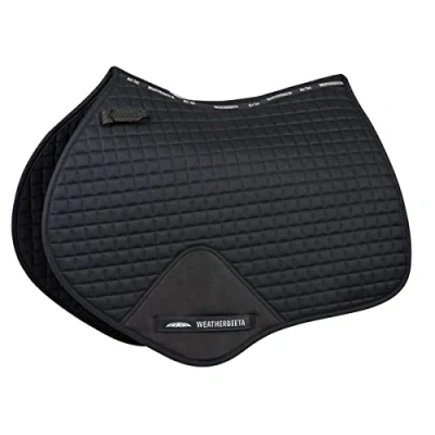 Image of WeatherBeeta Prime Jump Shaped Saddle Pad, Black, Full