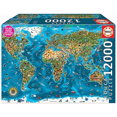 Image of Educa XXL Wonders of The World. 12000 Piece Jigsaw Puzzle. Ref. 19057