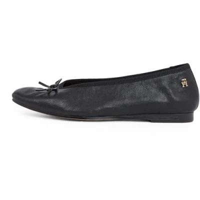 Image of Tommy Hilfiger BOW Ballet pumps, Women&#039;s, Size: 5, Black Leather