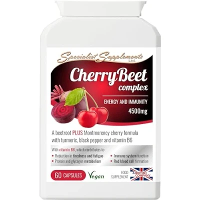 Image of Specialist Supplements CherryBeet Complex 60 Capsules