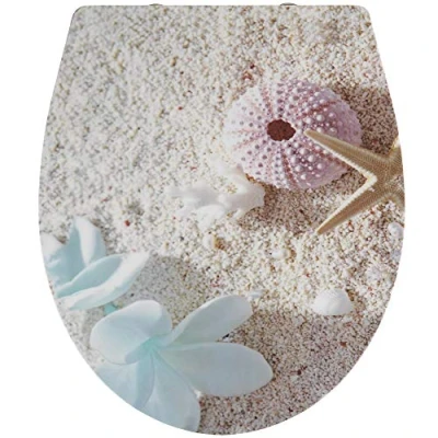 Image of Wenko 22411100 &quot;Bora Bora&quot; Toilet Seat, Multi Colour