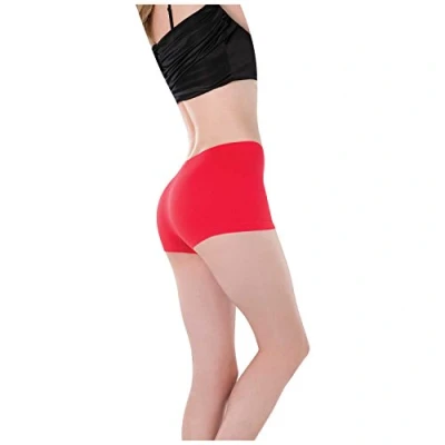 Image of Adult Ladies Boy Shorts Red