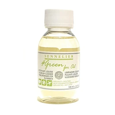 Image of Sennelier Green for Oil 100ml brush cleaner natural ingedients