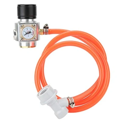 Image of CO2 Charger Kit,Tr21x4 Thread Kit Gas Regulator with Hose Accessories for Soda Beer Keg Brewing