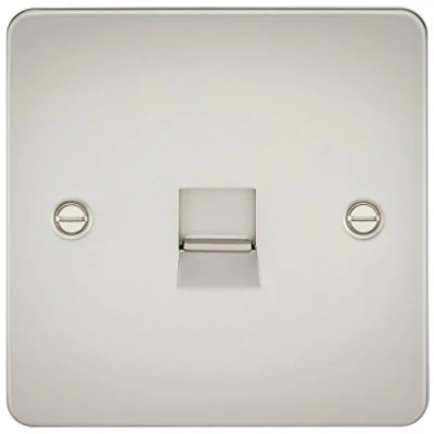 Image of KnightsBridge Flat Plate Telephone master socket pearl