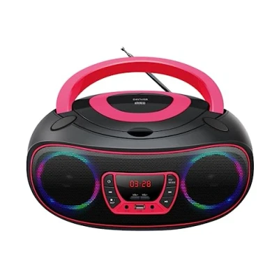 Image of Denver TCL 212BT Pink CD player Portable Black,