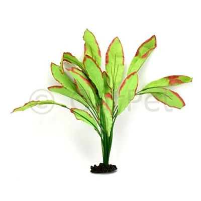 Image of Aqua One Silk Aquarium Plant Amazon Red and Green 40cm