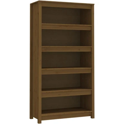 Image of vidaXL Book Cabinet Honey Brown 80x35x154 cm Solid Wood Pine