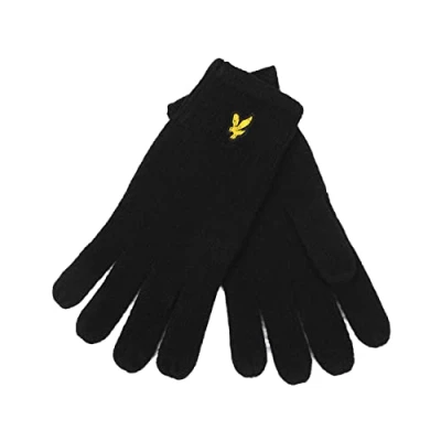 Image of Lyle &amp; Scott Racked Gloves, Size: One Size, True black