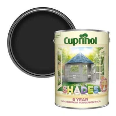 Image of Cuprinol CUPGSBLA5L 5 Litre Garden Shades Paint Black Ash