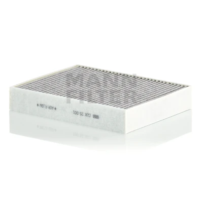 Image of 64116821995, 64119237554, 64119237555 Pollen Filter MANN CUK 25 001 Activated Carbon 248mm 198mm 41mm BMW: 4 Coupe, 3 Saloon