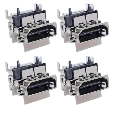 Image of 4 Pcs HDMI Port Socket Compatible with Xbox One S Only Plug Jack Interface Connector Replacement