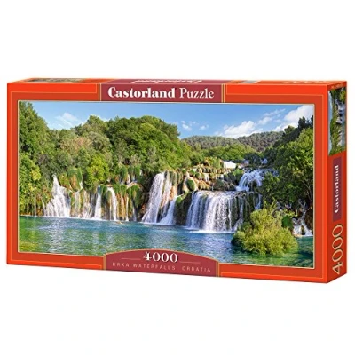 Image of Castorland CSC400133 Hobby Panoramic Krka Waterfalls, Croatia Jigsaw Puzzle, 4000 Pieces Set, Multicolor