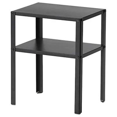 Image of BestOnlineDeals01 KNARREVIK Bedside table, black, 37x28 cm durable and easy to care for. side tabless. Coffee &amp; tables. Tables desks. Furniture. Environment friendly.