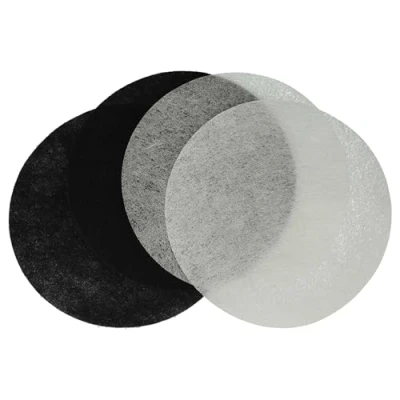 Image of vhbw Set of 4 Replacement Anti Odour Activated Carbon Grease Filters Compatible with Moulinex T 41, 42, 43 Deep Fat Fryer, Black, White