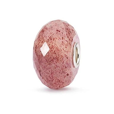 Image of Trollbeads Gemstone Bead Strawberry Quartz