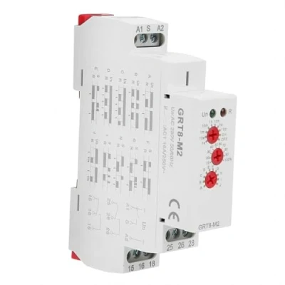 Image of VIFER Delay Time Relay GRT8 M2 Multifunctional with 10 Functions DIN Rail Mount AC 220V