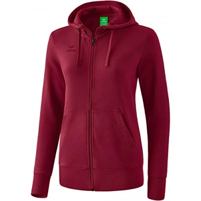 Image of Erima Hooded Sweat Jacket Bordeaux, 34