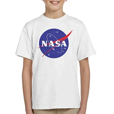 Image of Nasa The Classic Insignia Kid&#039;s T Shirt White