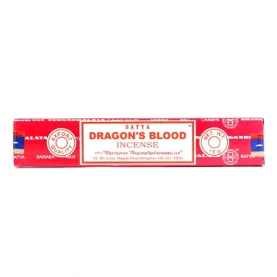 Image of Satya Nag Champa Dragons Blood Incense Sticks comes with SAMASIA bookmark Used for Aromatherapy, Spa, Yoga, Weddings, Meditation, Healing, Positivity and Relaxation (Pack of 1)