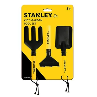 Image of Stanley Jr. SGH001 03 SY Garden Hand Tool Set for Children, Yellow Black