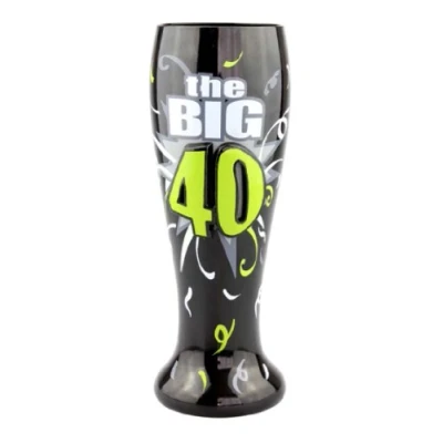 Image of Top Shelf 40th Birthday Beer Glass Stein holds 700ml