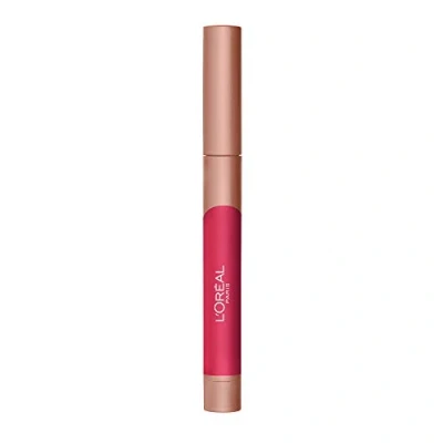 Image of L&#039;OREAL Infallible Matte Lip Crayon Lasting Wear Smudge Resistant Toffee Cheri 504 0.04 oz (1.3 g)