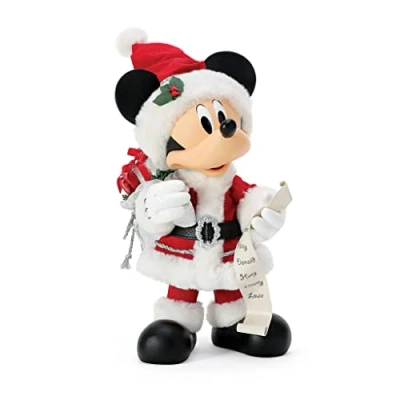 Image of Department 56 Possible Dreams Disney Mickey Mouse Christmas Santa Figurine, 13 Inch, Multicolor