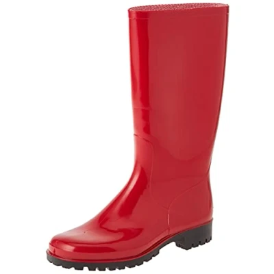 Image of Spirale Women&#039;s Daisy Rain Boot, Red, 3 UK