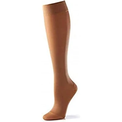 Image of Scholl Softgrip Light Support Class II Compression Stockings for Women Below The Knee, Closed Toe 2 Black, Small. Treatment Varicose Veins, Legs Ulcers and Improving Circulation