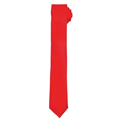 Image of Premier Unisex Adult Slim Tie (Red) One Size