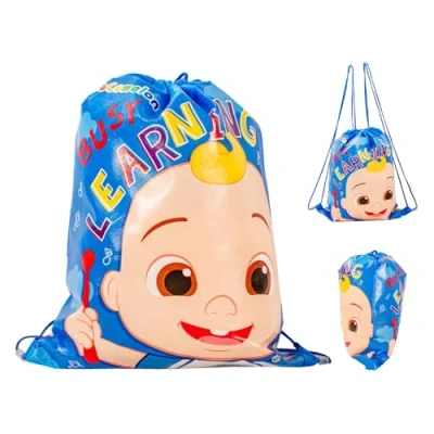 Image of TDL CoComelon Large Drawstring Gym Bag 16&quot; x 13&quot; (40cm 33cm)