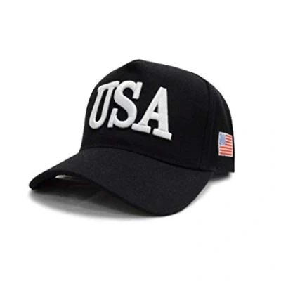 Image of Mya Unisex Adult President Trump 2020 Campaign Baseball Cap USA 45 American Flag 3D Embroidered Hat 5 Colors Outdoor