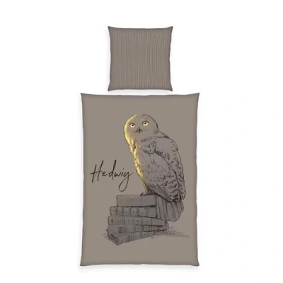 Image of Harry Potter Bed Linen, Pillowcase Approx. 80 x cm, Duvet Cover 135 200 cm with Branded Zipper, 100% Cotton/Renforcé