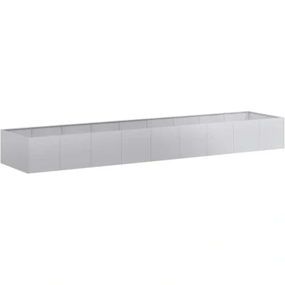 Image of vidaXL Planter 360x80x40 cm Galvanised Steel