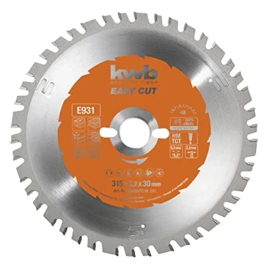 Image of kwb 315 x 30 mm Circular Saw Blade, Made in Germany, Nail Proof, for Wood with Metal Residue, Universal Blade Metal, Wood, and Plastics