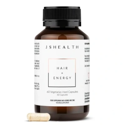 Image of JSHealth Vitamins Hair and Energy Formula Growth for Women Men Zinc, 60.0 Count