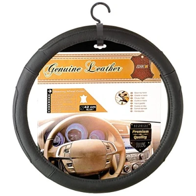 Image of CAR+ 2505VANN Van Steering Wheel Cover, 42 cm Diameter, Black