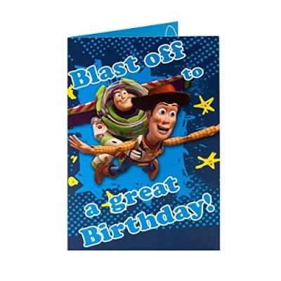 Image of Disney Toy Story Woody Buzz Lightyear Blast Off to a Great Birthday ! Card